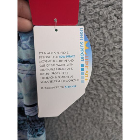 NEW TYR Womens Tessa Blue High Neck Crossback Tankini Top sz 4/6 style TTESHA7A - Picture 10 of 13